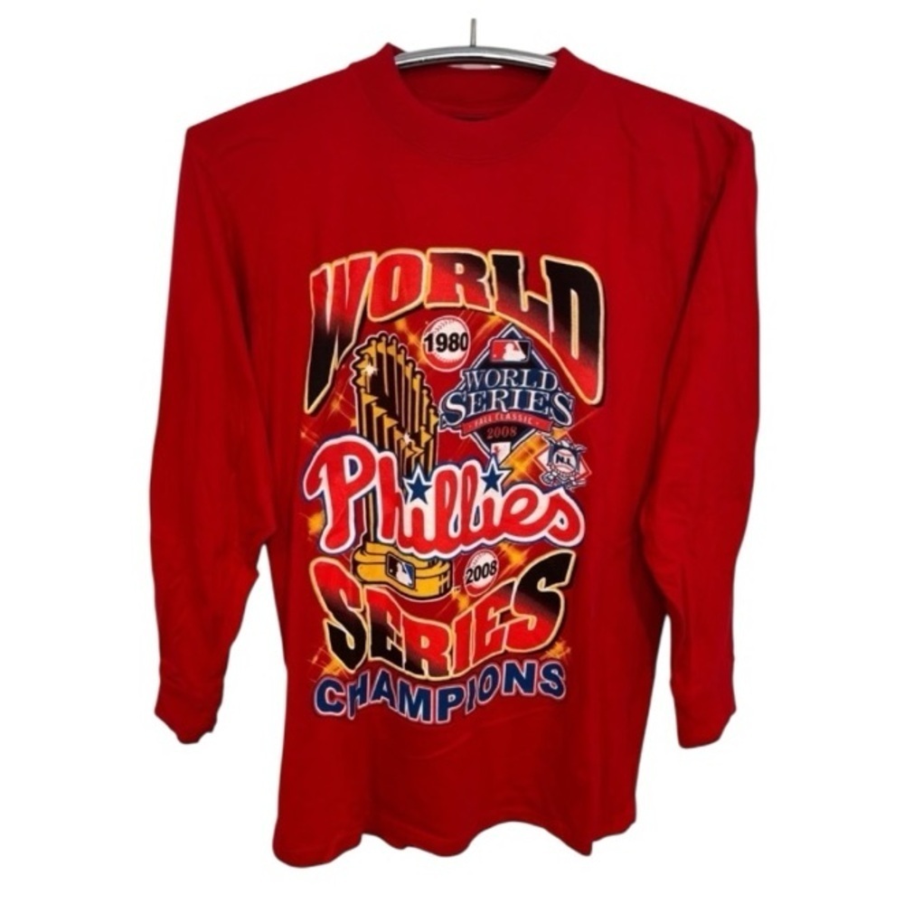Red Phillies World Series Champions Long Sleeve Shirt
Size Junior Medium
